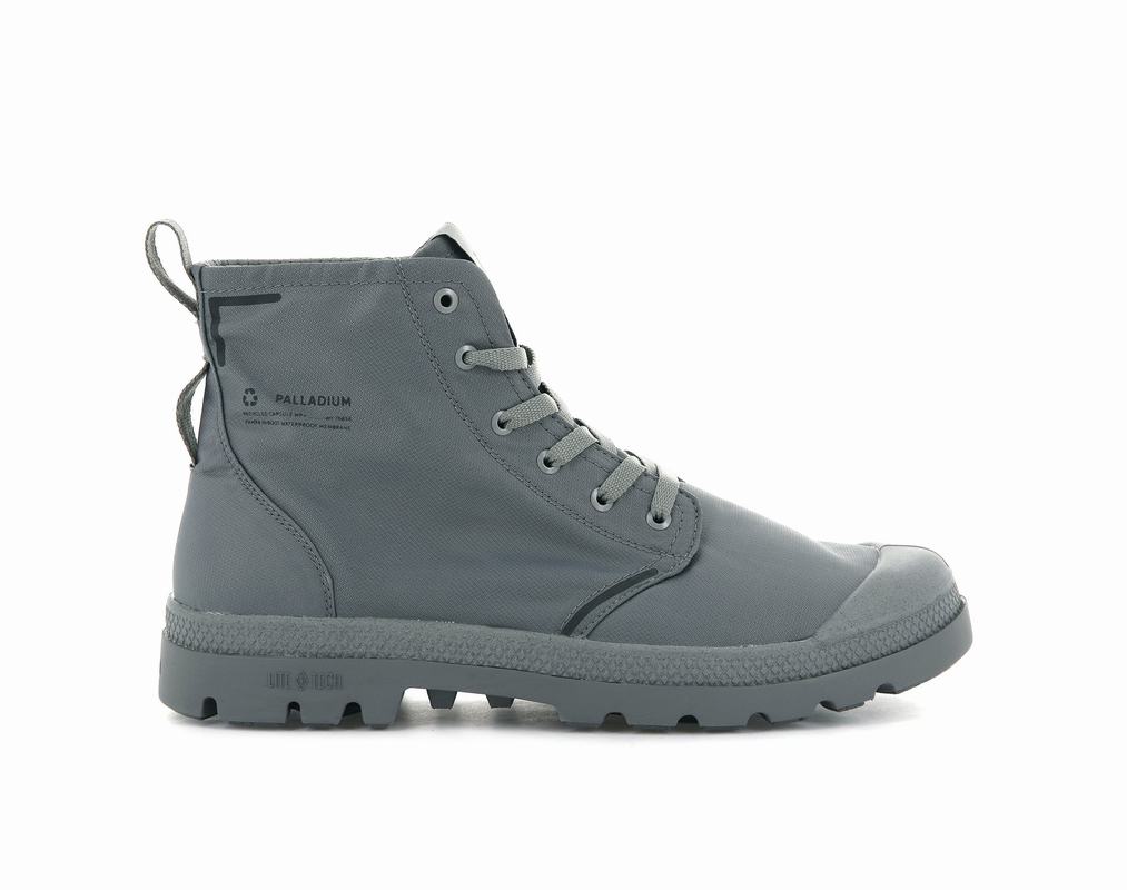 Palladium Pampa Lite+ Recycle Wp+ Damen Stiefel Wasserdicht Grau ||983156-LXM||